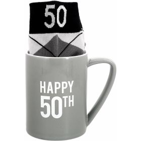 MUG & SOCK HAPPY 50TH