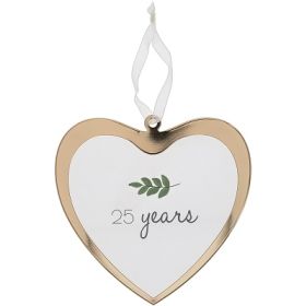 GLASS ORNAMENT 25 YEARS